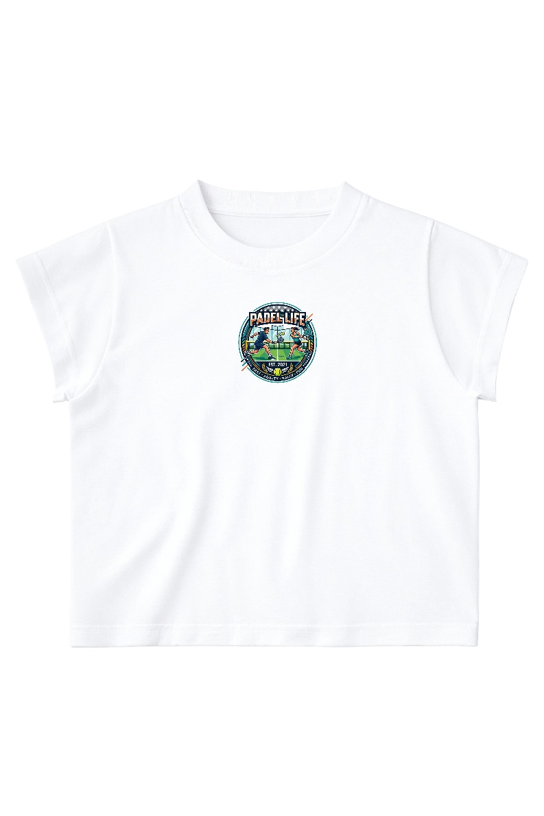 Футболка мини женская - Custom Design (Front, Size Tag)